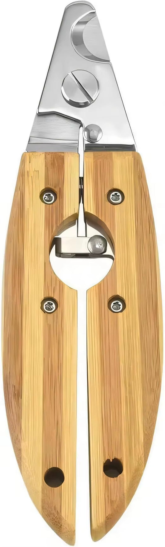 Nail Clippers for Dogs and Cats - Pet Grooming Tool with ABS Handle and Stainless Steel Blade, Eco-Friendly Bamboo Look, Safe Gr