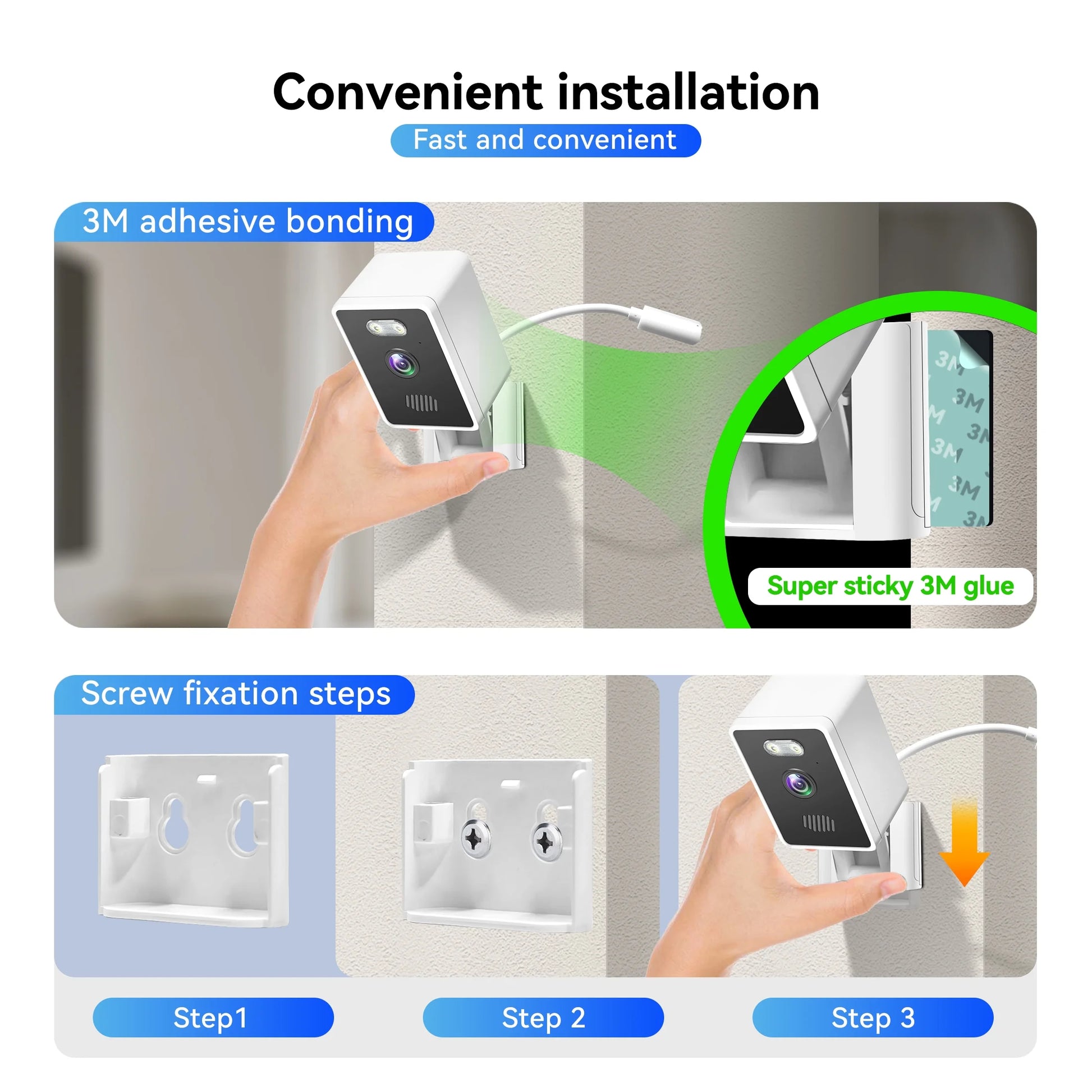 Indoor Security Camera 1080P Home Smart Camera with Wireless 2.4Ghz Wifi Monitor for Baby/Nanny/Pet/Dog (2 Pack)