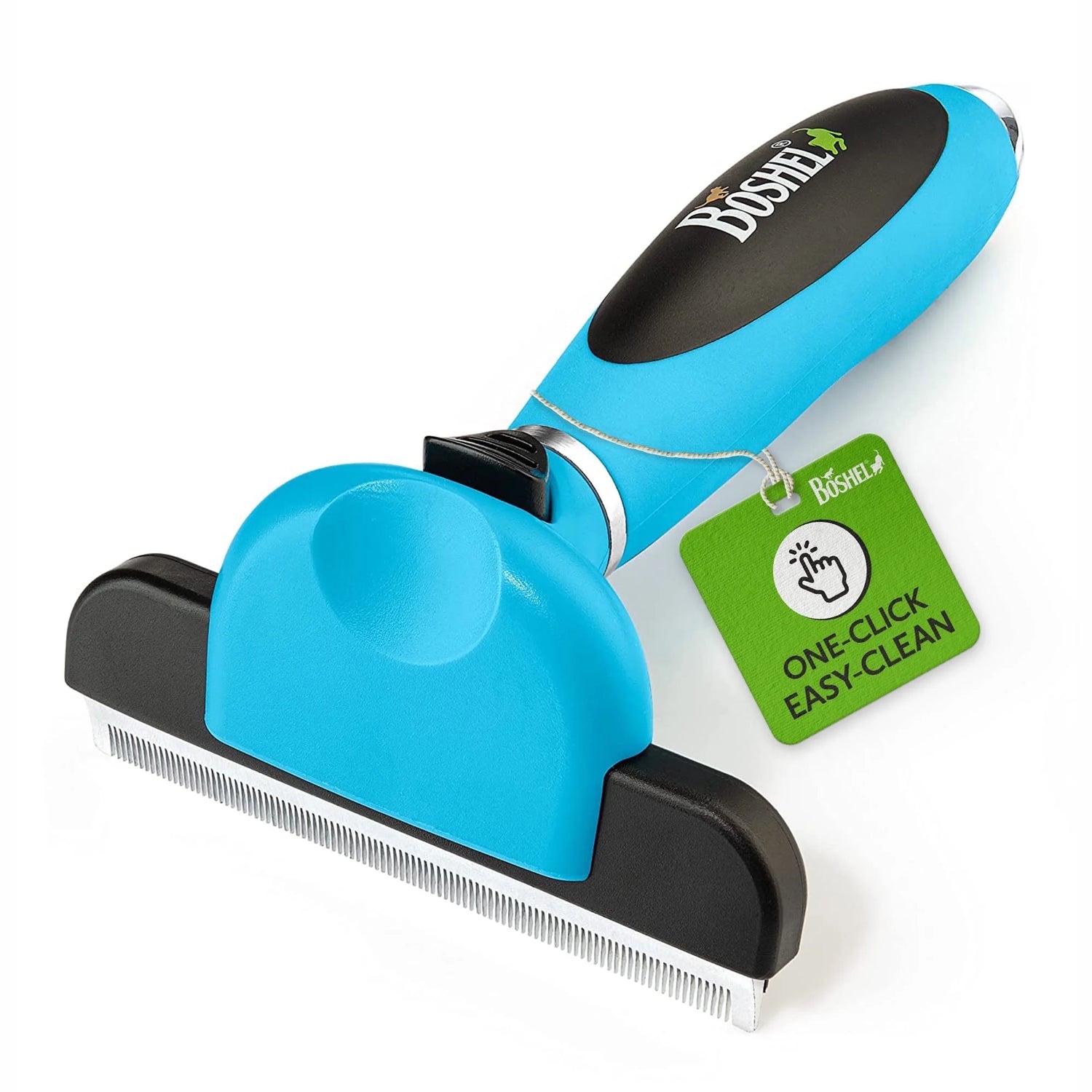 De-Shedding Brush for Dogs, Anti-Slip Handle, Stainless Steel Undercoat Grooming Tool